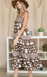 TIERED Layered Boho Dress